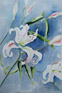 Pauline's Lillies, watercolour by Hazel Barclay